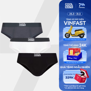 Combo 3 Quần lót tam giác nam BRIEF BAMBOO mềm mại, thấm hút, kháng khuẩn Coolmate