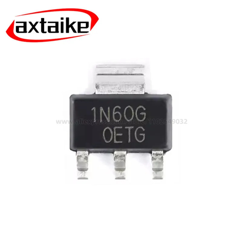 10 Chiếc 1N60 1N60G SOT-223 1A 600V N Kênh MOS Trường Hiệu Ứng Ống SMD Transistor FQT1N60C Còn Hàng 