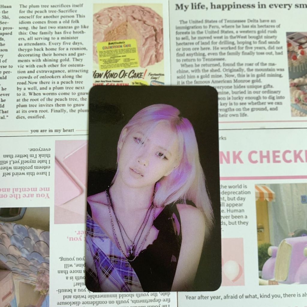 Sản phẩm chính hãng BLACKPINK Jakarta flash card Rose Jennie