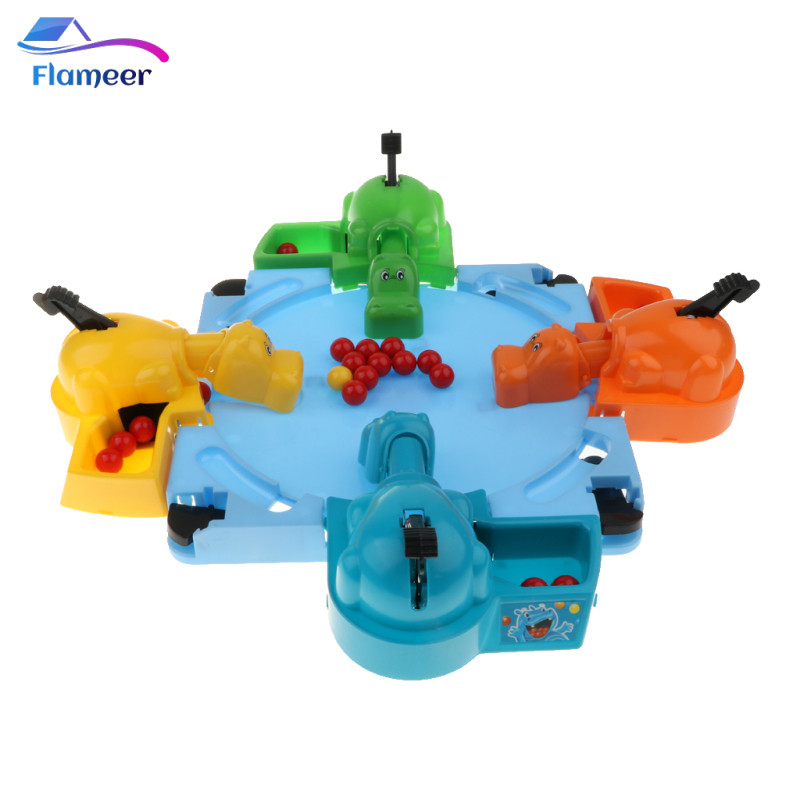 Máy tính để bàn Mini Hungry Hippo Game Feeding Hippo Đồ chơi trò chơi cho trẻ em và người lớn