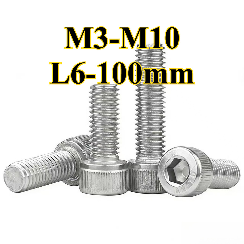 INOX 304  Bu lông ren trái cấp vít đầu chén lục giác chìm ren ngược đầu （Xoắn ngược） M3 / M4 / M5 / 