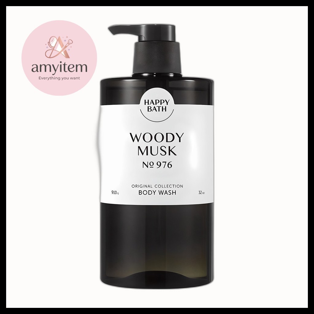 [tắm hạnh phúc] Bộ sưu tập gốc Sữa tắm Woody Musk Scent, 910g, 1pc / Sữa tắm Hàn Quốc / Hương thơm W