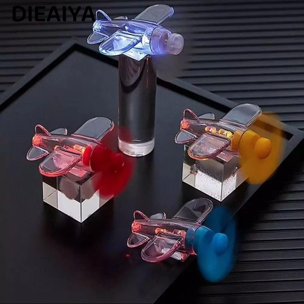 Máy Bay Đèn LED DIAIYA, Đỏ Xanh Vàng Trong Suốt Đèn LED Gió Máy Bay Phát Điện, Máy Bay Nhựa Trang Tr