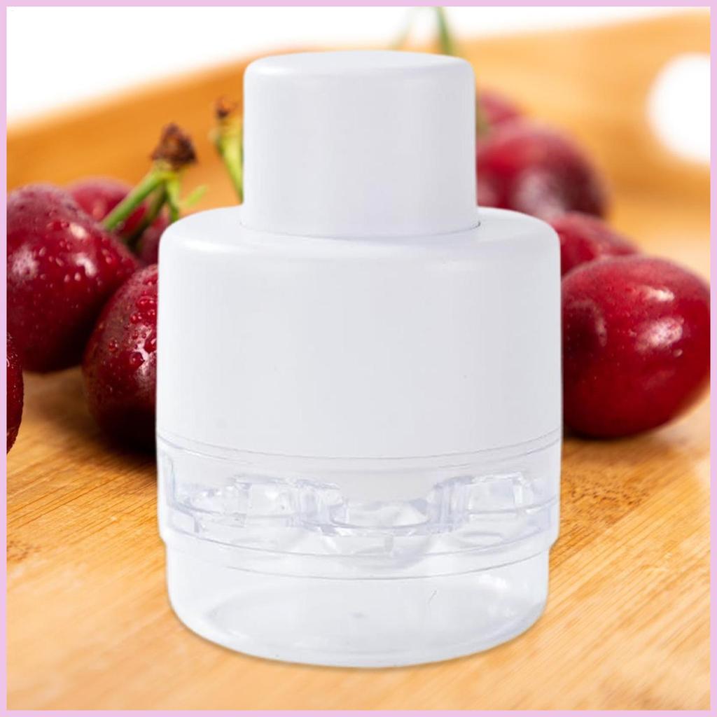 Cherry Pitter Tool 7 lỗ Cherry Core Seeder Pitting Tool 7 lỗ Fruit Corer với Splatter Protector Quic