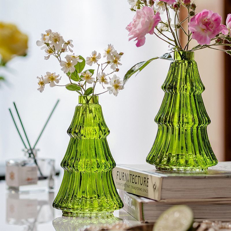 Bình Tươi Juhan Bình Thủy Tinh Trang Trí Xanh Cao Cấp Cắm Hoa Thủy Canh Bơ Xanh ins Phong Cách Trang