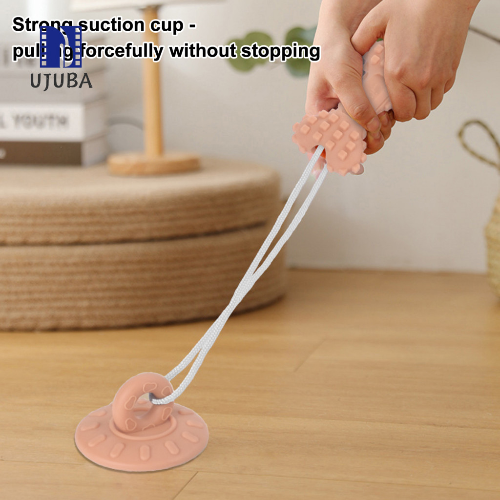 UJA- Đồ chơi làm sạch răng cho chó Đồ chơi nhai cho chó Cốc hút Đồ chơi dây cho chó – Đồ chơi nhai t