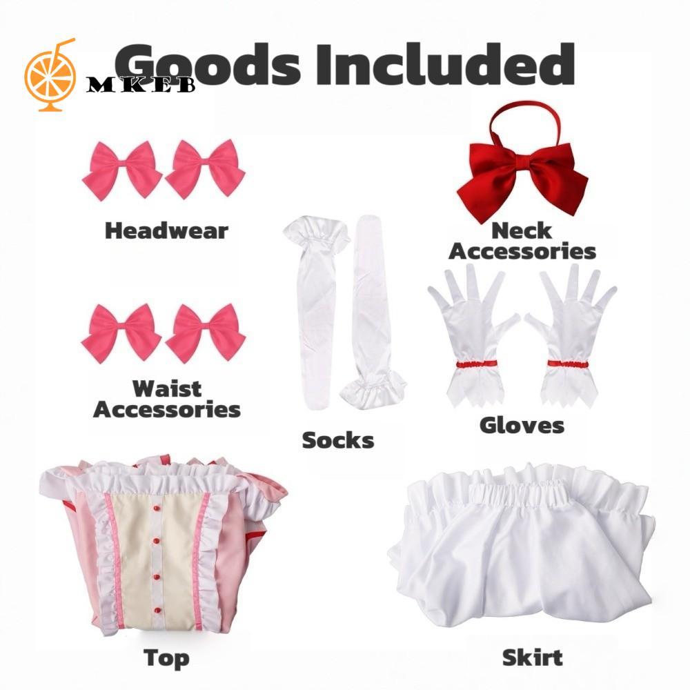 MKEB Puella Magi Madoka Magica - Trang Phục Cosplay Kaname Madoka Màu Hồng