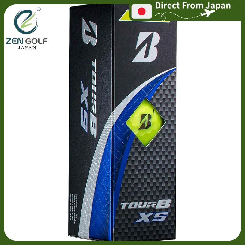 BRIDGESTONE TOUR B XS Golf Balls - 2024 Edition, Yellow, 3-Pack