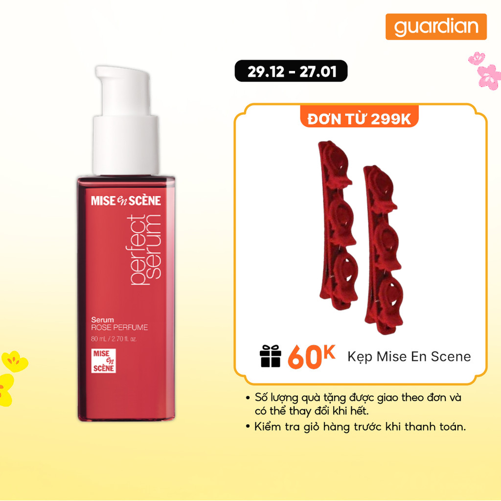 Tinh Chất Dưỡng Tóc Mise En Scene Perfect Serum Rose Perfume Phục Hồi Hư Tổn 80ml | Guardian Store