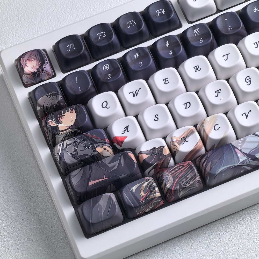 Wuthering Waves Keycaps Cherry / MOA Profile 120 Phím PBT Dye Thăng hoa Keycap Cơ Wooting Aula F75 Đ