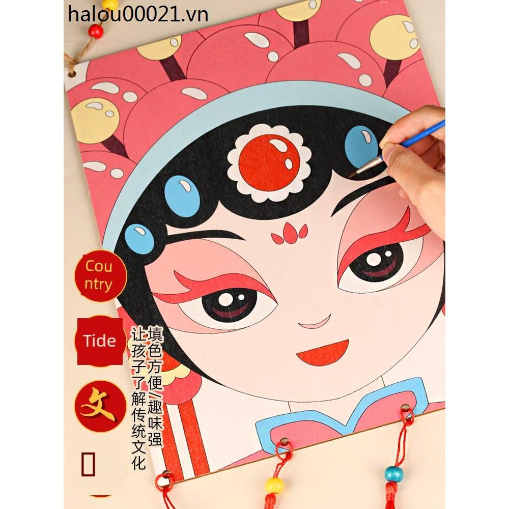 Mặt nạ Graffiti in tay Diy Peking Opera Facebook