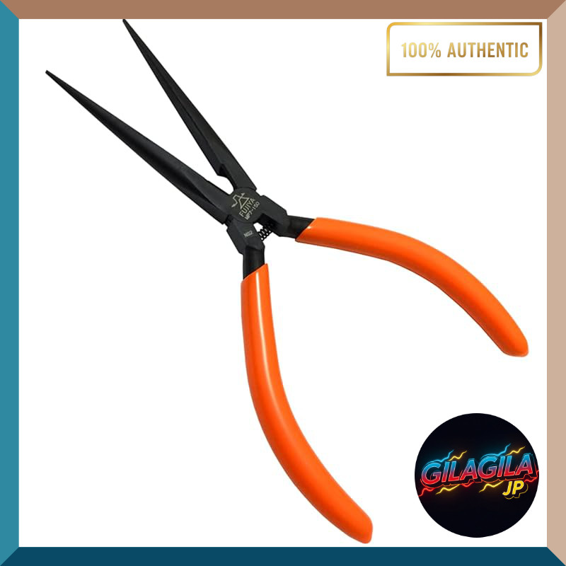 Fujiya 150mm Precision Tweezers/Long-Nose Pliers for Fine Work (Straight or Bent)