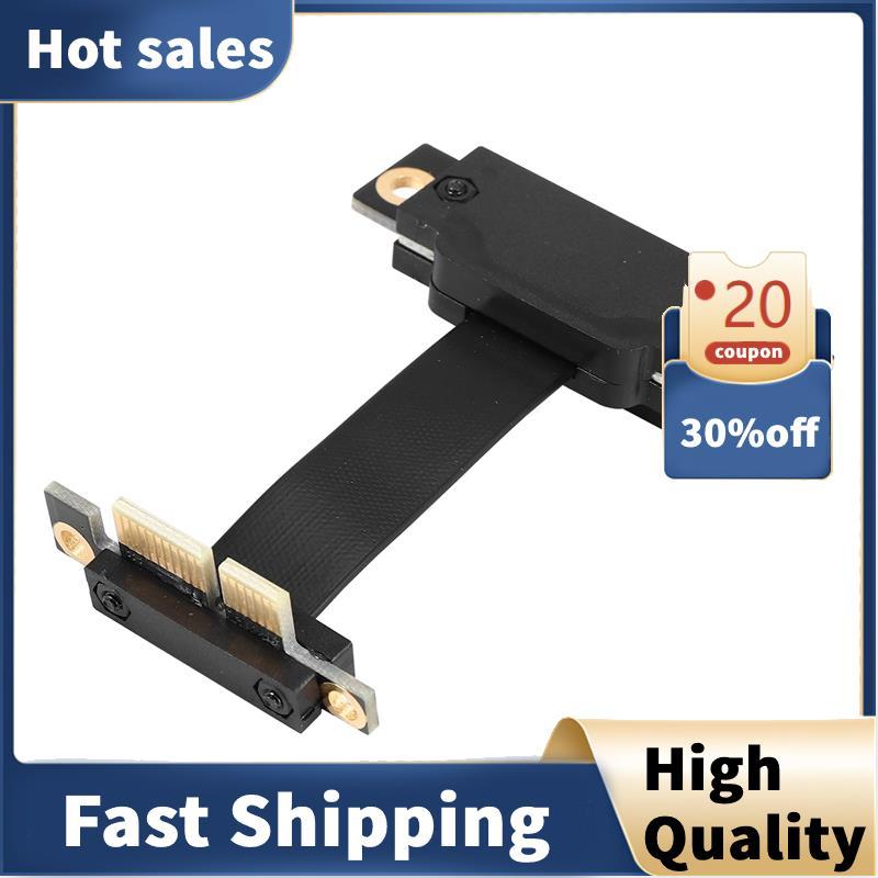 Cáp nâng PCIE X1 Dual 90 độ Góc phải PCIe 3.0 X1 sang X1 Cáp nối dài 8Gbps PCI Express 1X Riser Card