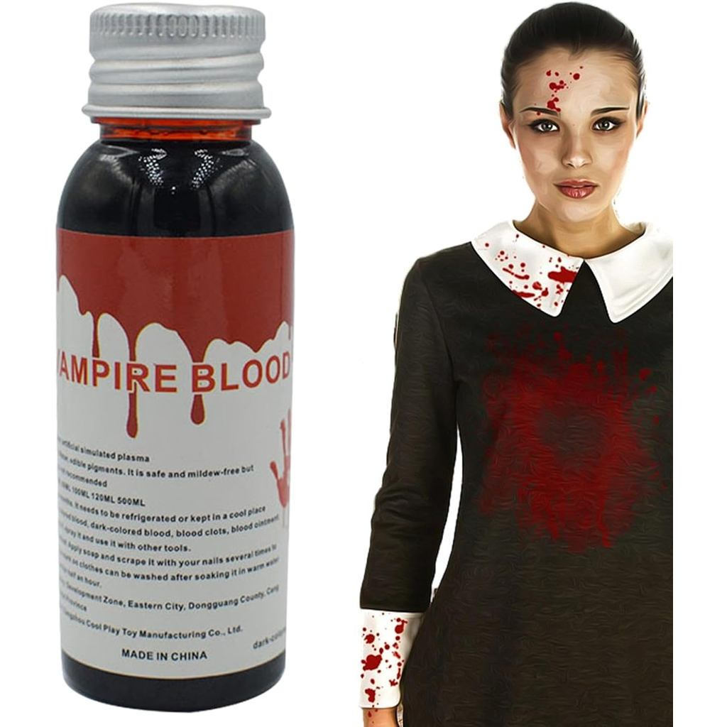 Máu Nhân Tạo Ma Cà Rồng Giả Máu Nhân Tạo Chất Lỏng 100ml |     Máu nhân tạo, Máu giả có thể giặt đượ