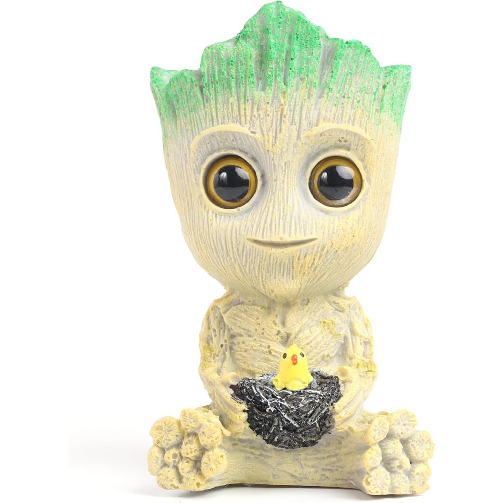 Đồ trang trí bể cá Đồ trang trí Groot Thủ công Cảnh quan bể cá Nhựa để trang trí bể cá thủy tinh Nơi