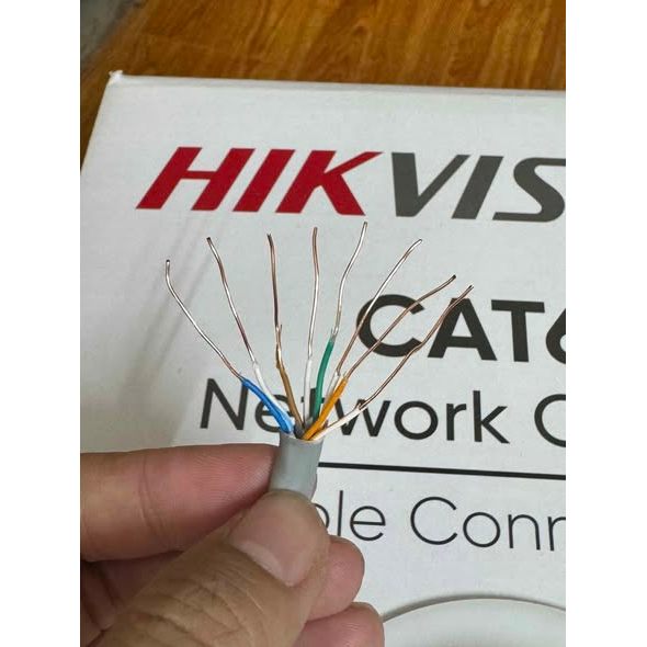 Cáp mạng CAT6 Hikvision DS-1LN6UZC0 dài 305m, đồng nguyên chất 99.95% -Cam Kết Hàng Chính Hãng