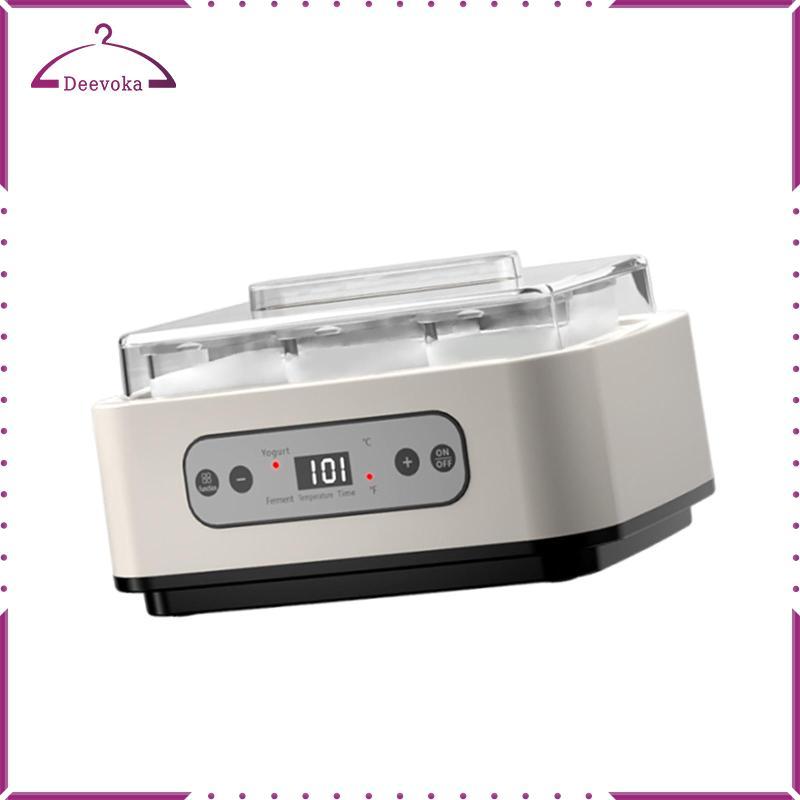 Máy làm sữa chua chuyên nghiệp 1.2 L DIY với 6 cốc thủy tinh Máy sữa chua điện đa năng để tập hợp phòng ăn Cửa hàng nhà bếp