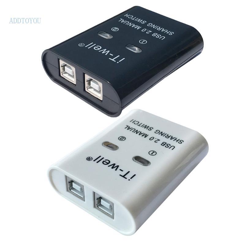 TY Máy in USB Thiết Bị Chia Sẻ Truyền Dữ Liệu Bộ Chia Công Tắc Bằng Tay Hub 2 Trong 1 Ra