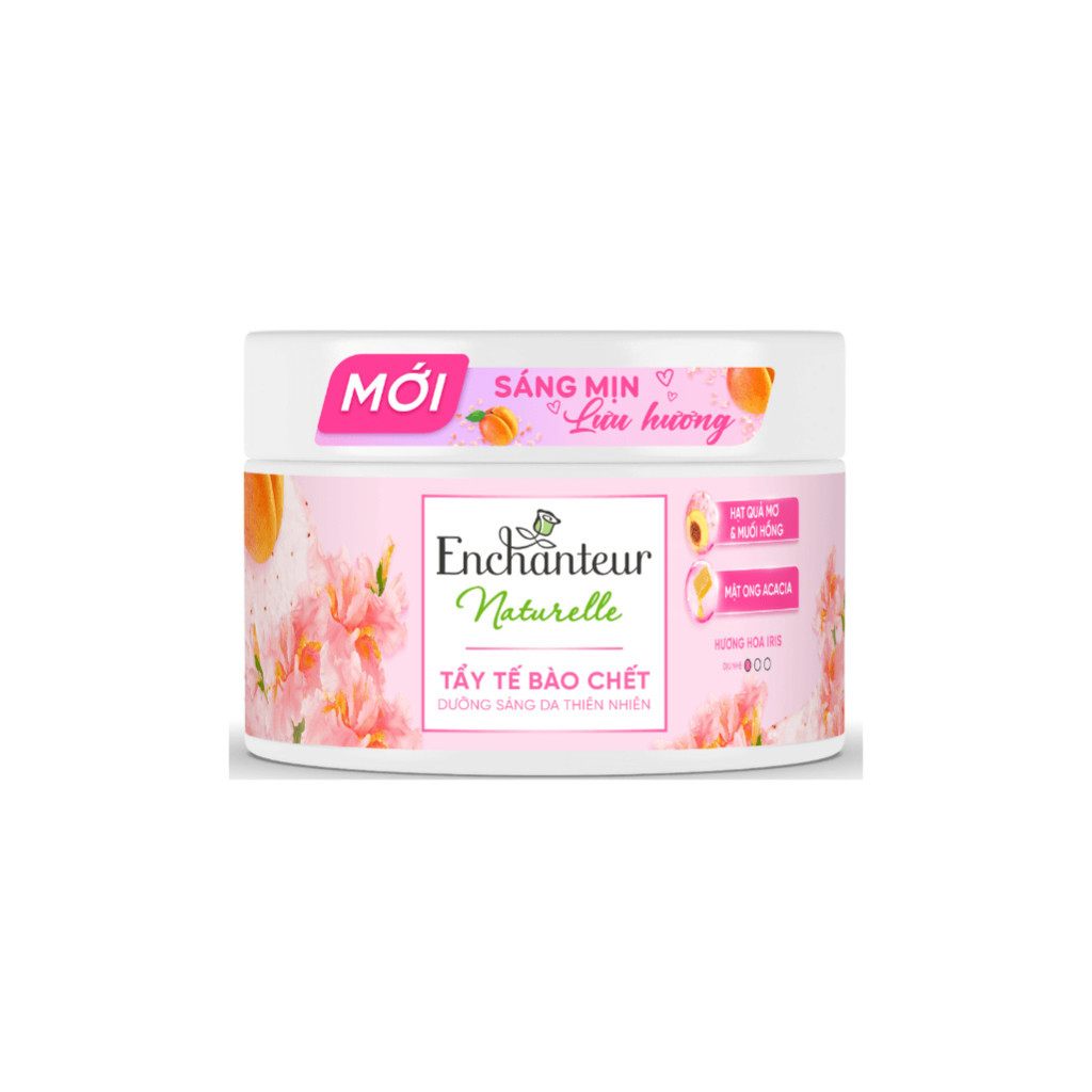 Tẩy tế bào chết sáng da Enchanteur Naturelle hương hoa Iris 250G