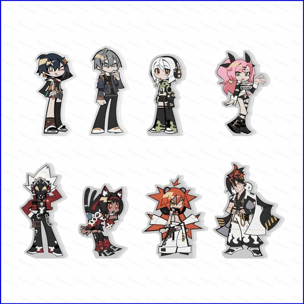 SV Zenless Zone Zero Wise Belle Anby Demara Nicole Demara Anime Hình Đồ Chơi Mô Hình Acrylic Đứng Đĩ