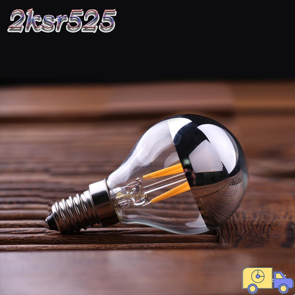 Bóng đèn pha lê 2KSR525, Bóng đèn LED bán mạ trắng ấm, 2023 E12 / E14 / E26 / E27 4W 2200K 2700K Bón