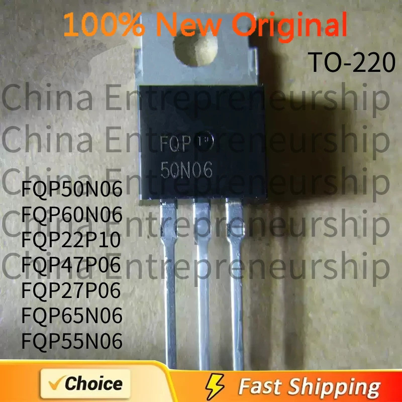 5 Chiếc FQP50N06 FQP60N06 FQP22P10 FQP47P06 FQP27P06 FQP65N06 FQP55N06 MOSFET TO-220 100% Chất Lượng