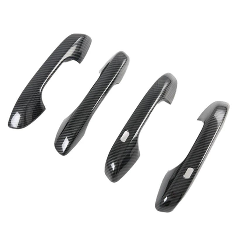 Sợi Carbon Cho Xe Kia Sorento MQ4 2020 2021 2022 Bên Ngoài Ô Tô Tay Nắm Cửa Bao Viền Miếng Dán