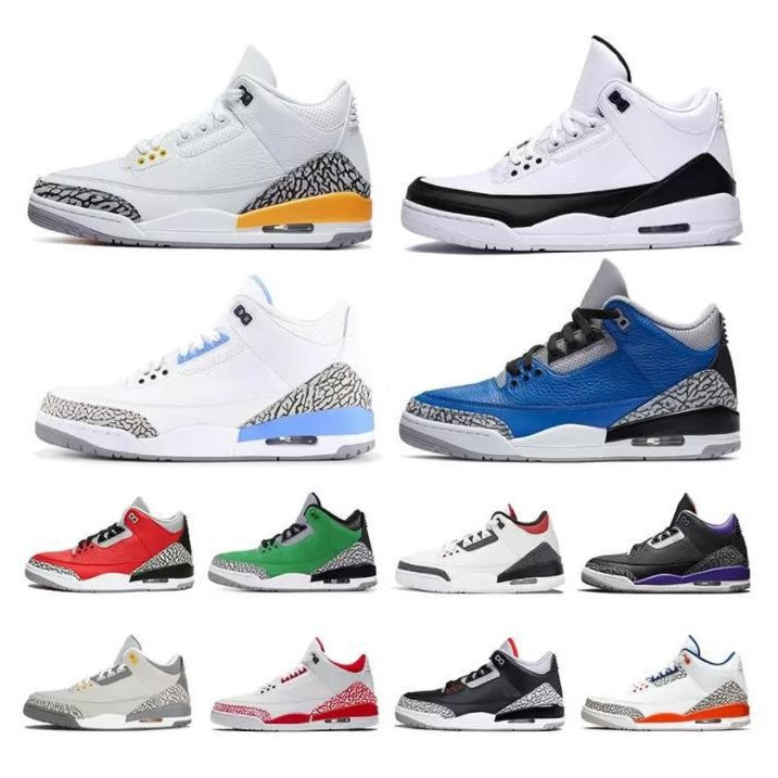 Giày bóng rổ nam nữ 3 thế hệ North Carolina Blue Flame Lightning Cushioning Size 36-46