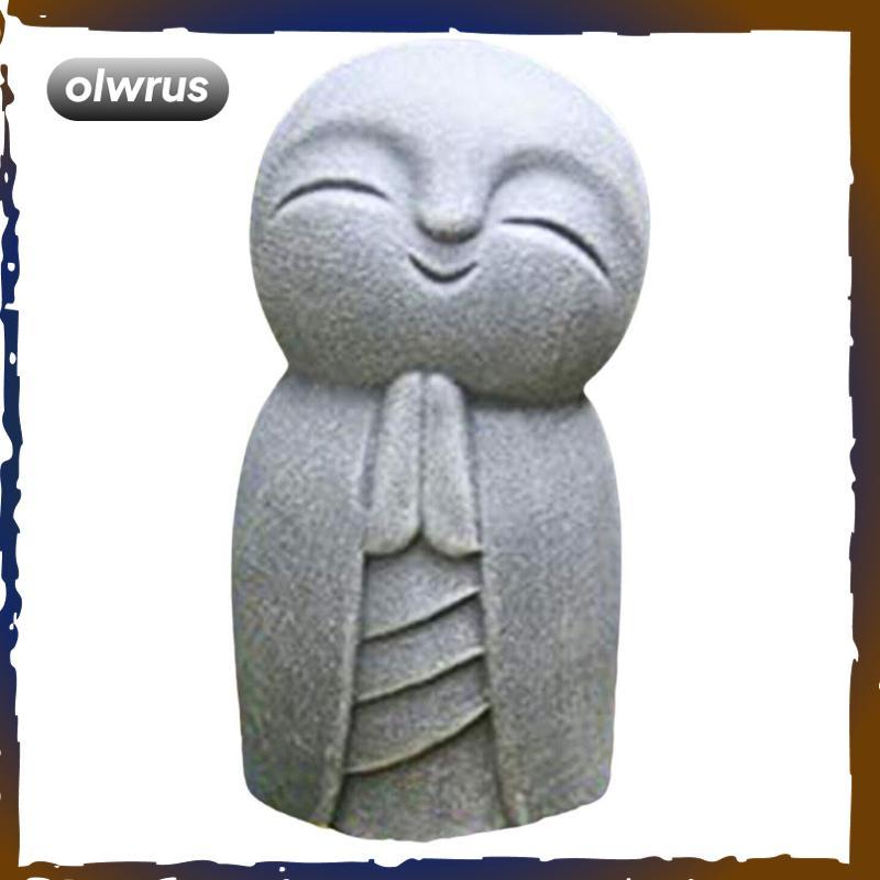 Tượng Jizo Nhỏ Jizo Monks Nụ Cười Phật Cho Sân Nhà Của Bạn Bãi Cỏ Bàn Sân Vườn Trang Trí Ngoài Trời 