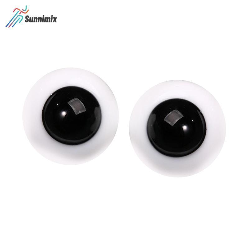 2 Miếng Mắt Búp Bê Thủy Tinh, Mắt Kính 6 mm Phụ Kiện, Di Chuyển Được Để Làm Búp Bê