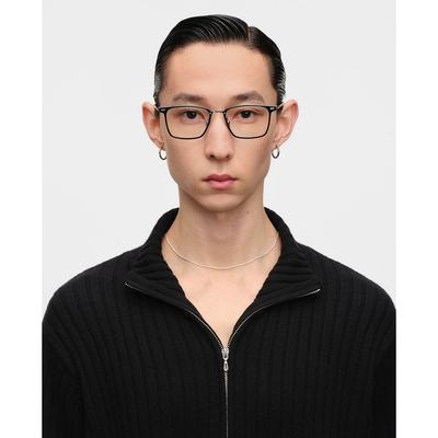MUJOSH - Gọng kính unisex chữ nhật bản mảnh_MJ11FN1129-BKC1