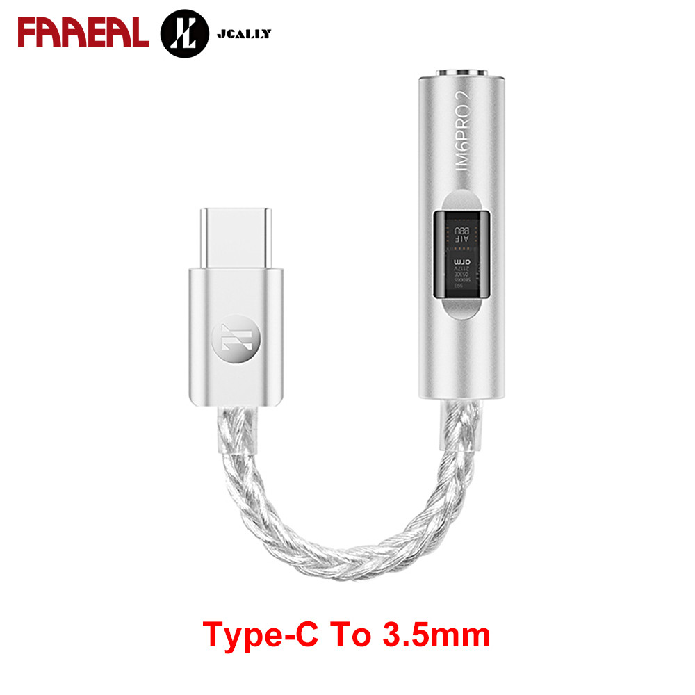 FAAEAL JCALLY JM6 PRO 2 Cáp DAC Tai Nghe Có Thể Nhìn Thấy Chip Đôi Âm Thanh Nguyên Chất Tai Nghe HiF