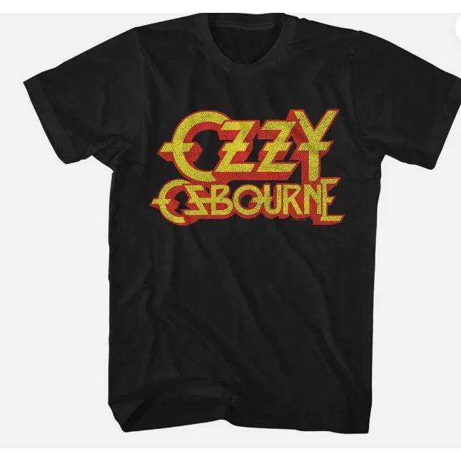 Hàng Mới Về Quần Áo Nam Áo Thun Đồ Họa Ropa Hombre Ozzy Osbourne Logo Âm Nhạc