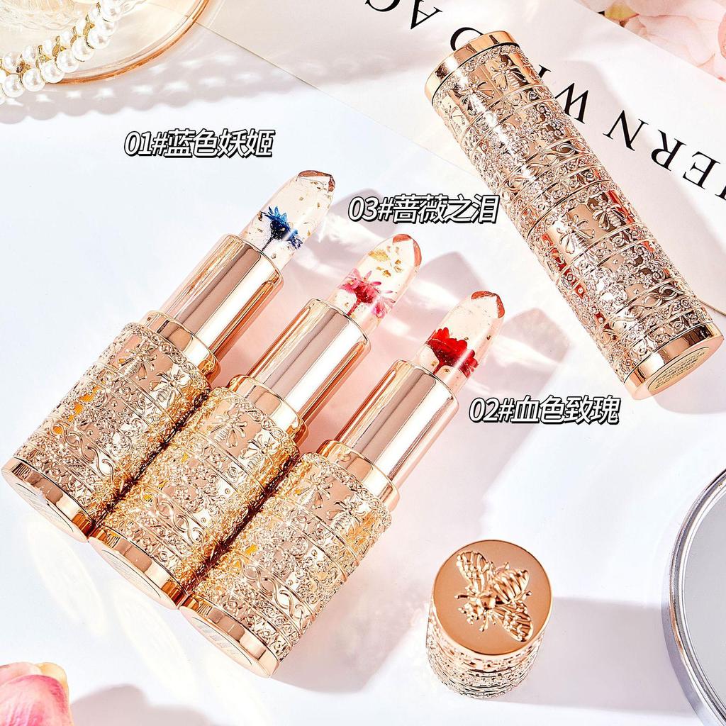 Xroland Petal Jelly Son môi đổi màu Son môi thay đổi nhiệt độ Mặt lười