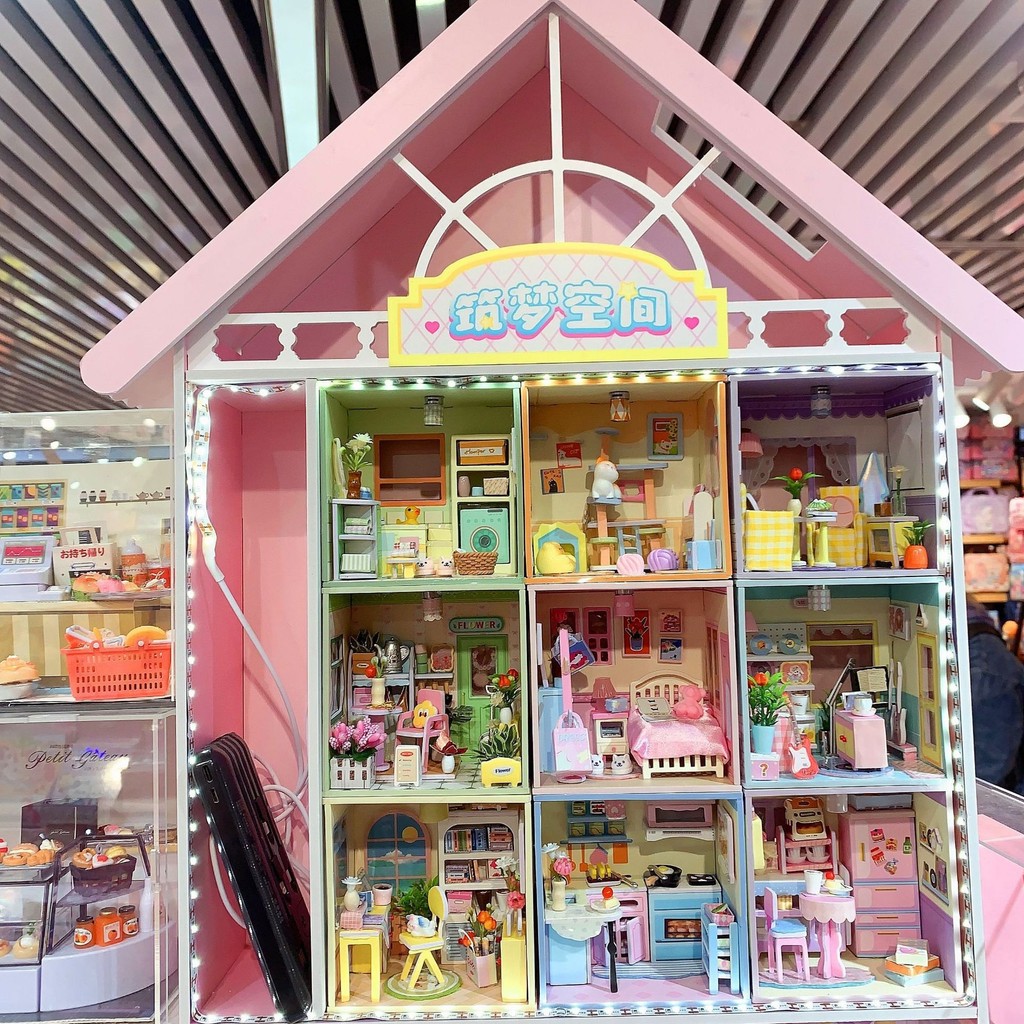 DIY Scene House Dream Building Space Music Dream Scene Cabin Mô hình thu nhỏ 3D Hội ba chiều