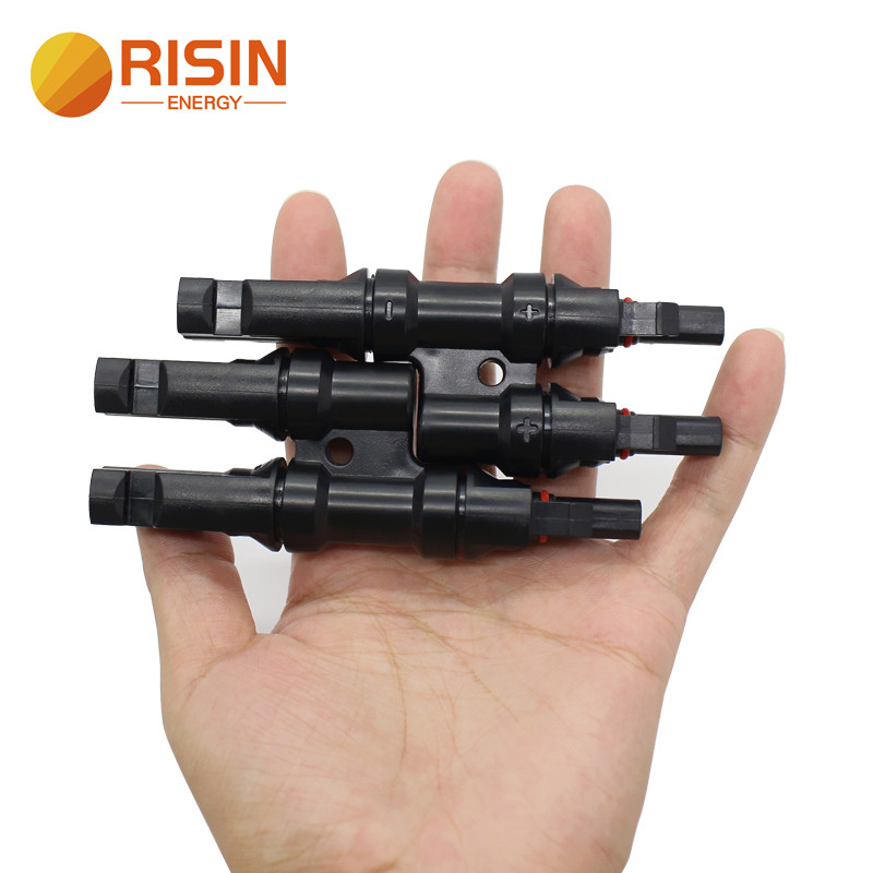 Bán chạy Đầu nối năng lượng mặt trời 2 chân T Branch PV Connector MC4 DC Connector Ip67