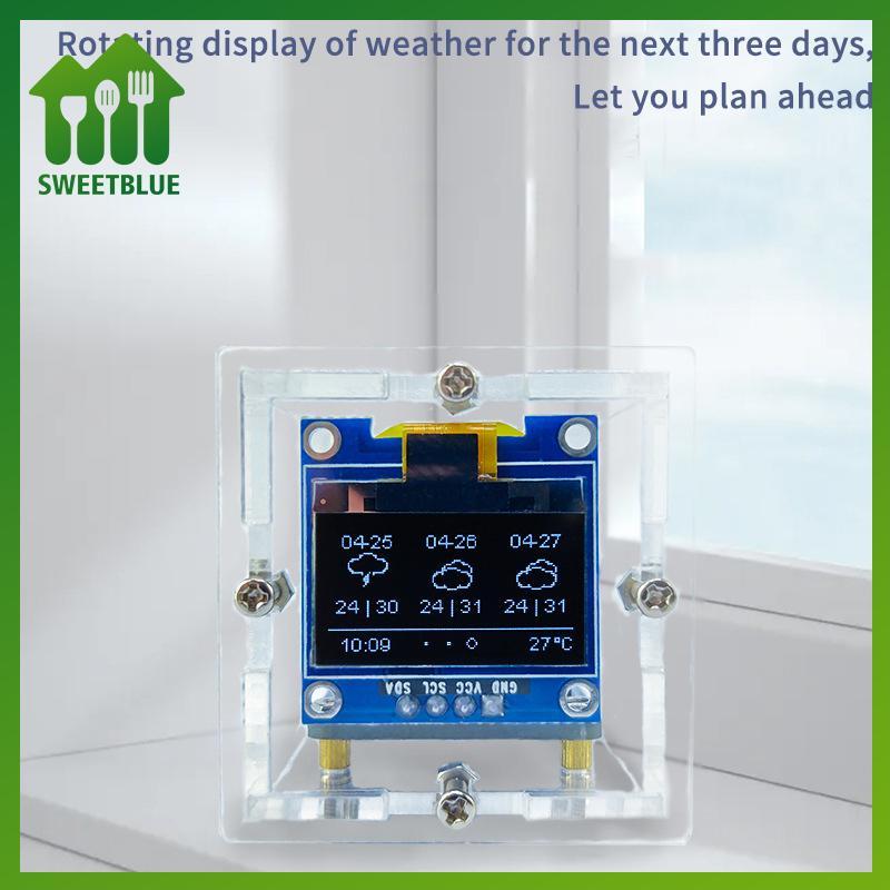 SWEET ESP8266 MINI Weather Clo WIFI Digital Clo DIY Bộ hàn Điện tử Đa chức năng Trạm thời tiết n