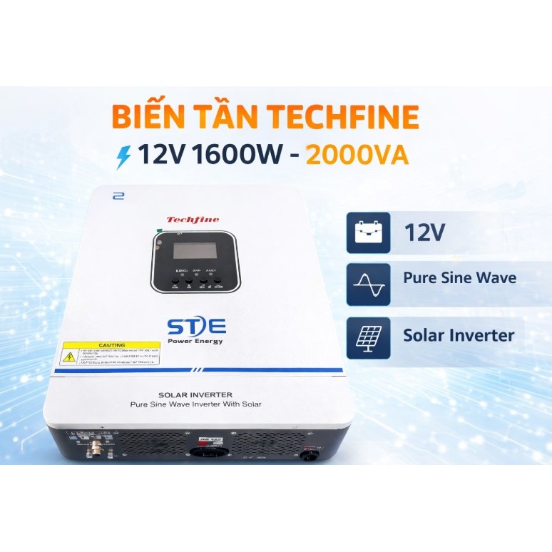 BIẾN TẦN 1600W/2000VA 12V - STE V -MẪU MỚI -PHÂN PHỐI TẠI SOYER TECH STE V 12V 2000VA/1600W.