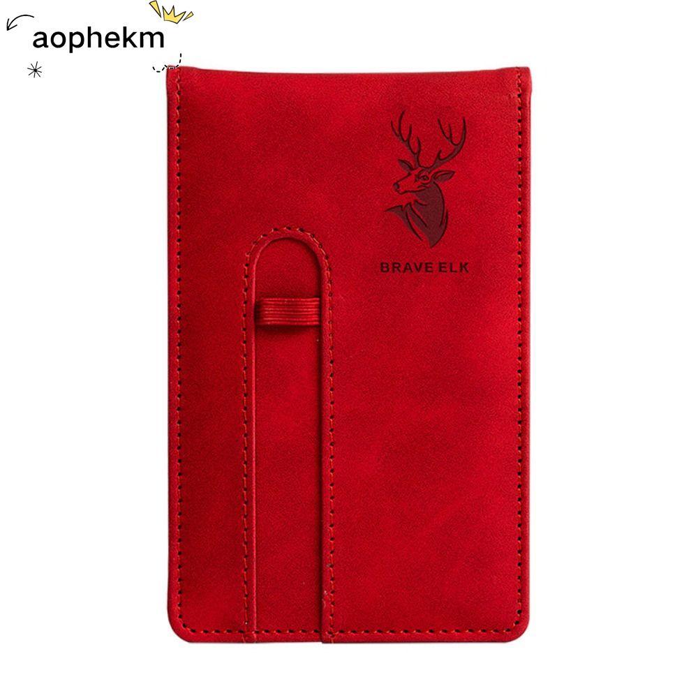 Sổ tay bỏ túi AOPHEKM, Bao da A7 A7 Sổ tay, Sổ kế hoạch Portbale Dòng ngang Học sinh