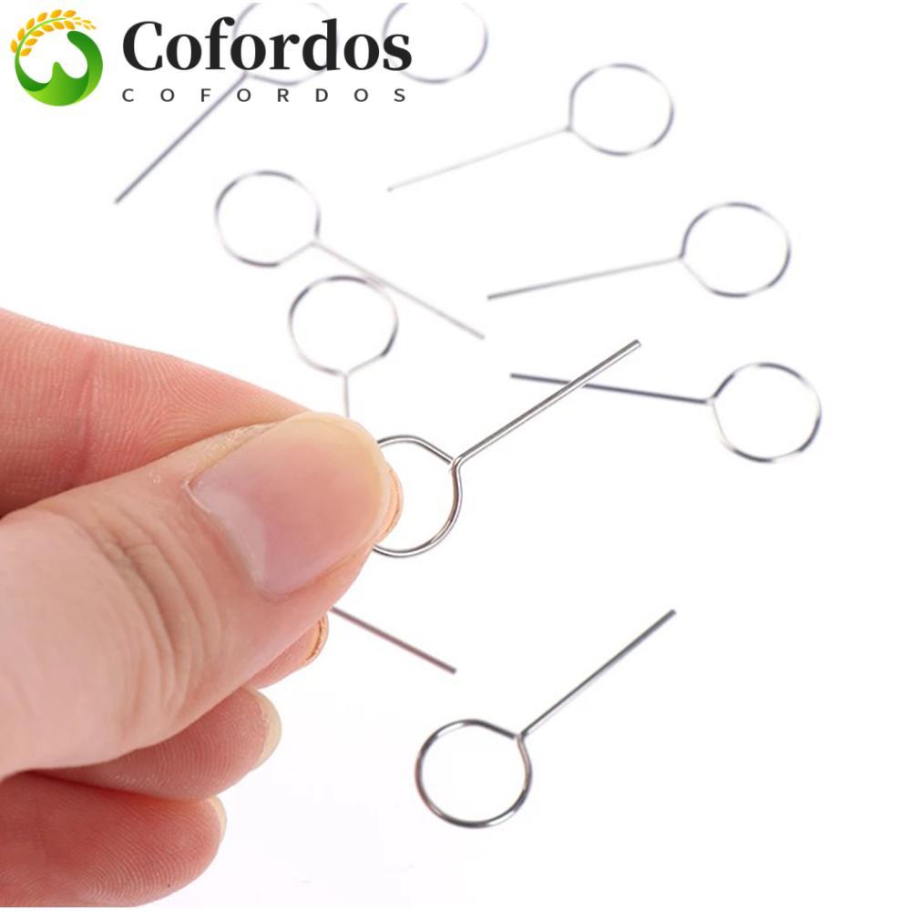 COFORDOS Khay đựng thẻ Sim Ejector Điện thoại thông minh Công cụ chìa khóa điện thoại Pin Ejector 10