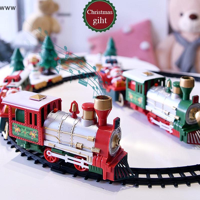 OOO điện giáng sinh TRAIN SET với âm thanh & ánh sáng uuu