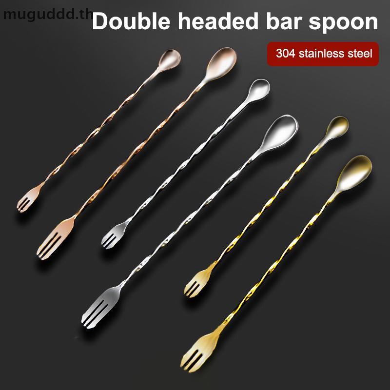 Gugugu Cotail Muddler Và Muỗng Trộn, Thép không gỉ Cotail Muddler Home Bar Bartender Tool Barware Se