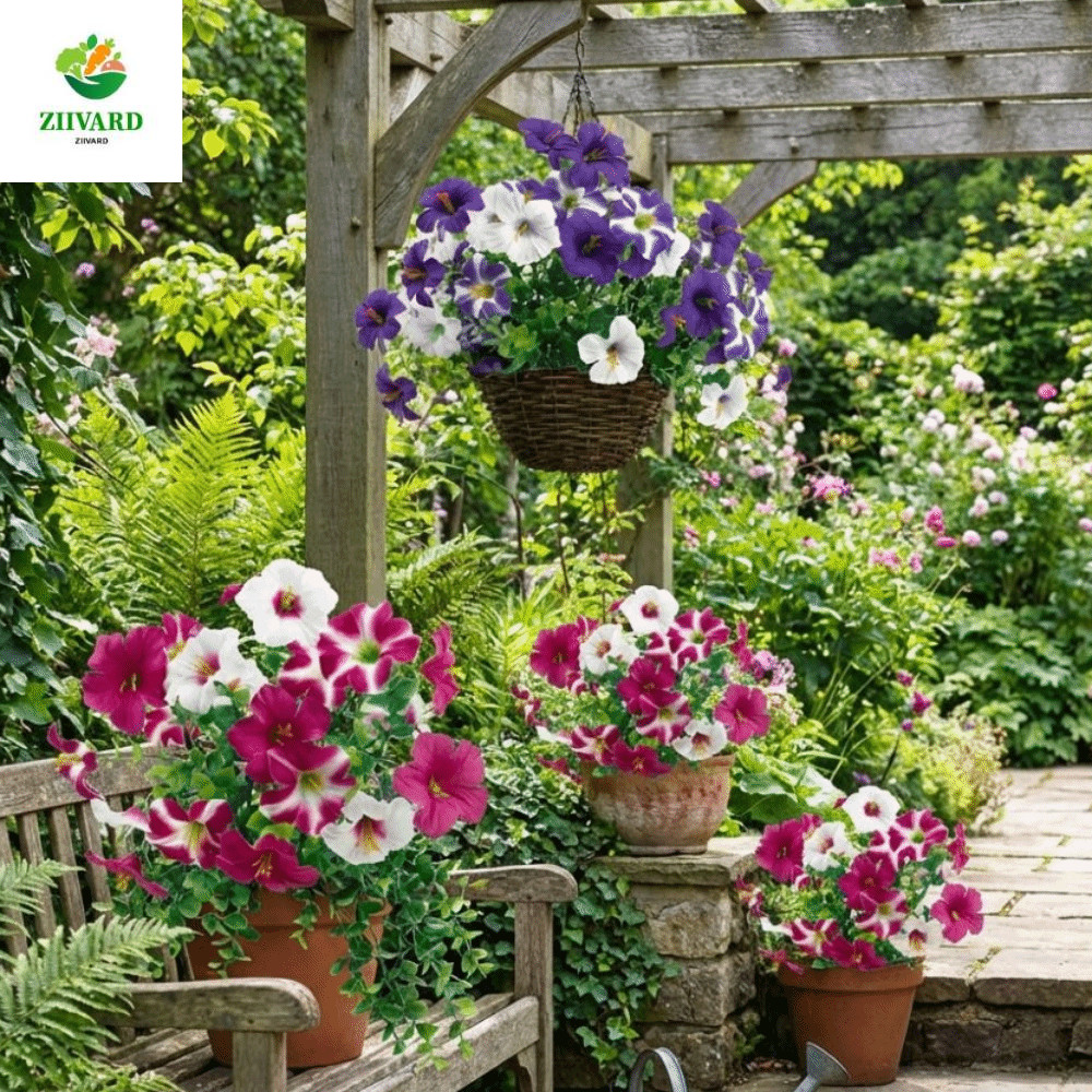 AEROT Nhân Tạo Morning Glory, Handmade Chống Tia UV Silk Morning Glory Flowers, Cắm Hoa Thực Tế Nhựa