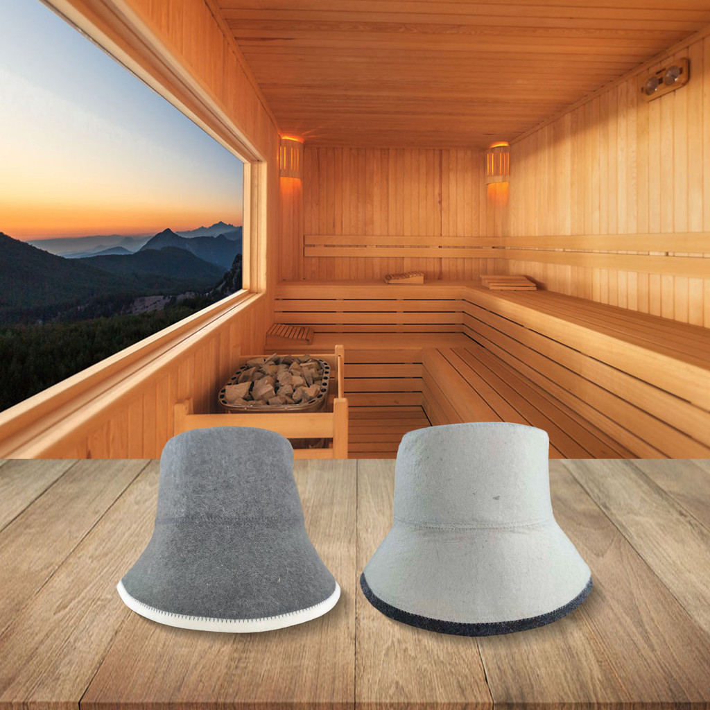 【CHAMER】Felt Sauna Hat, Absorbent And Heat-insulating, Stylish Wool Sauna Fisherman Hat【HomeLiving】