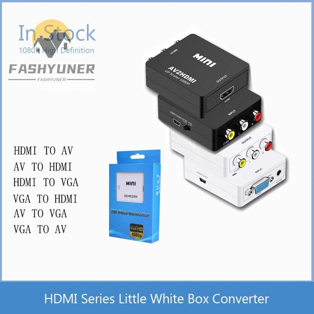 Hộp cân mini FASHYUNER, Đầu ra HD 1080P Bộ chuyển đổi âm thanh Video tổng hợp mini, Bộ chuyển đổi mà