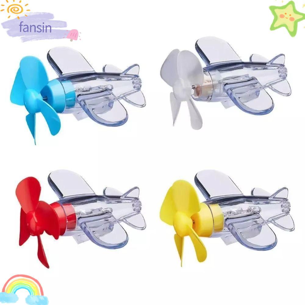 Máy bay phát điện gió FANSIN, Đèn LED đỏ xanh vàng Đèn LED trong suốt bay, Máy bay nhựa Trang trí xe
