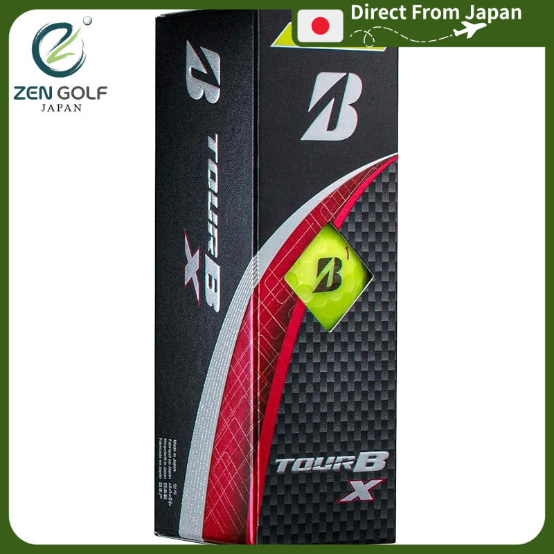 BRIDGESTONE Golf Balls TOUR B X 2024 Model Sleeve Box 3 Balls Yellow B4YXJ
