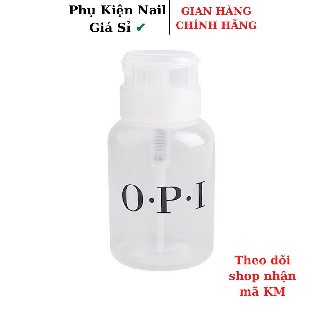 Bình OPI, Lọ đựng cồn acetone 250ml đầu xịt BơBơ Nail