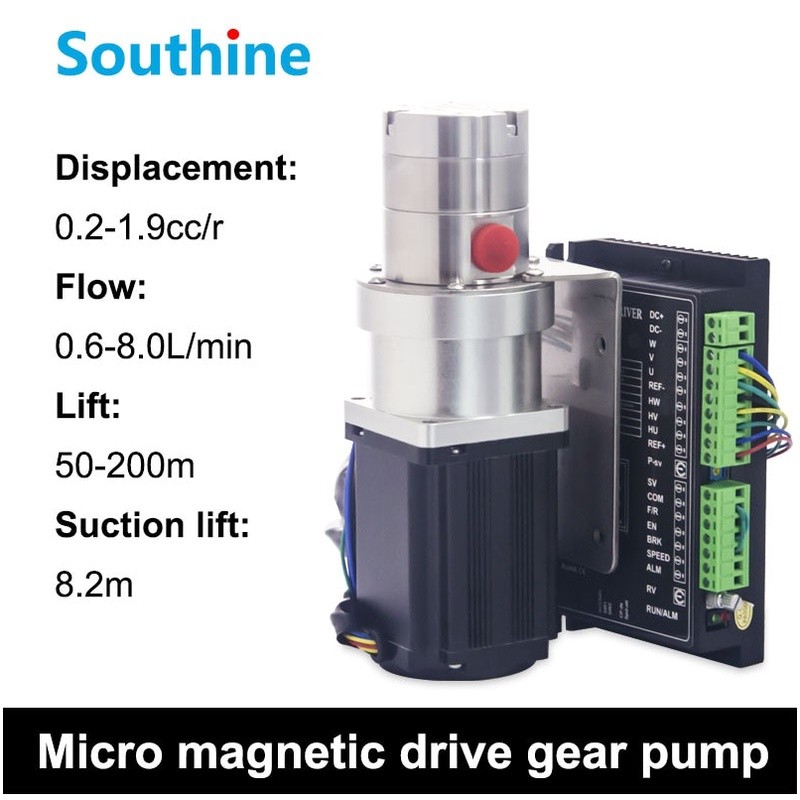 NS Series Mini Magnetic Drive Gear Pump High Viscosity High Pressure High Temperature Resistant Liqu