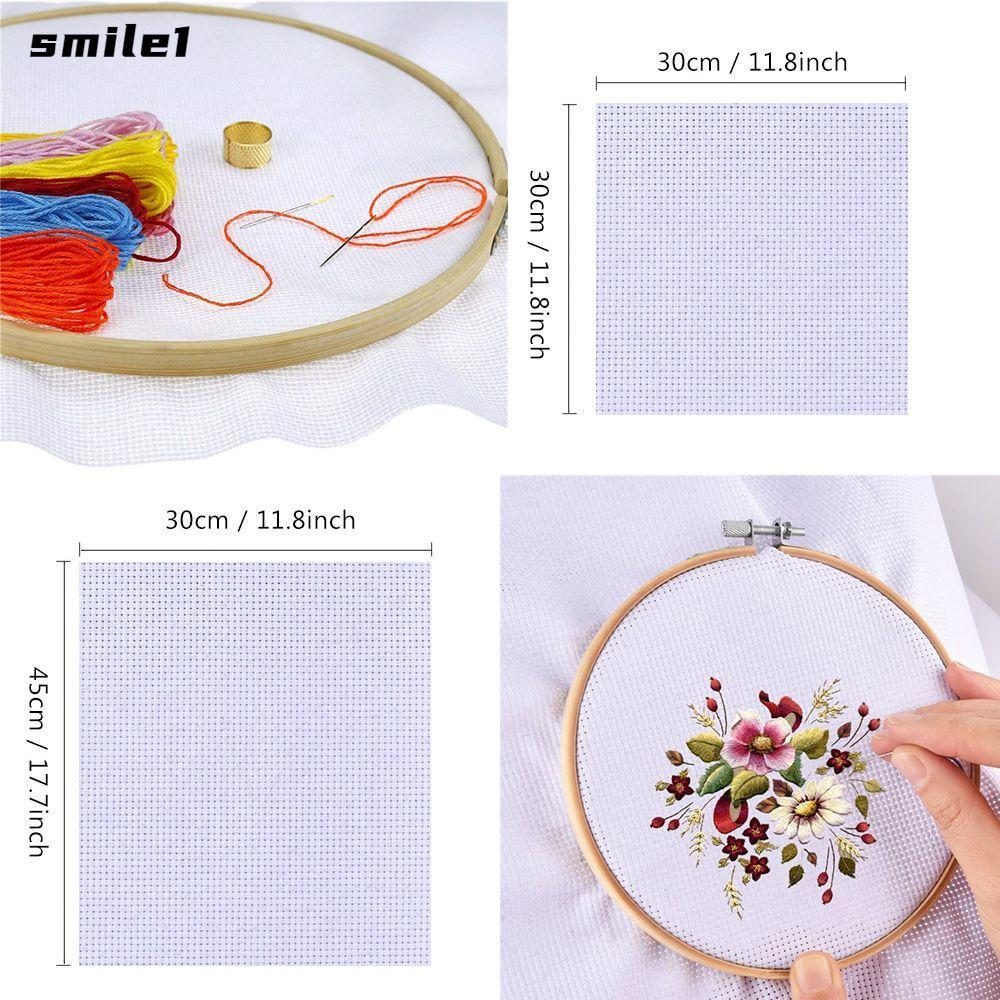 SMILE Aida Vải Craft Canvas Needlework DIY Cross